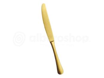 MATISSE VINTAGE GOLD COLTELLO TAVOLA FORGIATO ACCIAIO INOX 18/10 23,0 CM   Alessandrelli Business Solutions
