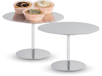 ALZATA PASTICCERIA 1 PIANO ACCIAIO INOX 18/10 12 CM   Alessandrelli Business Solutions