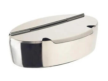 ZUCCHERIERA INOX DA BAR OVALE CM.20X13   Alessandrelli Business Solutions