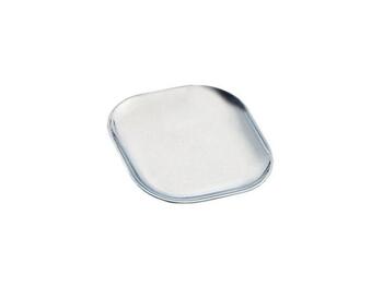 SOTTOBOTTIGLIA PIATTINO QUADRATO ACCIAIO INOX 18/10 15 CM   Alessandrelli Business Solutions