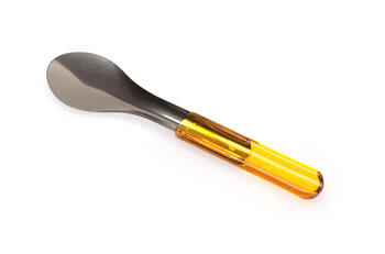 SPATOLA GELATO CM.25 M.TRASP.GIALLO   Alessandrelli Business Solutions