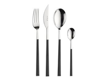 SUSHI PRO NERO OPACO 2,5 MM CUCCHIAINO CAFFÈ 18/10 + ABS 15,0 CM   Alessandrelli Business Solutions