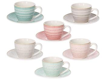 IRIS SET 6 TAZZE CAFFE C/P PEPPER   Alessandrelli Business Solutions