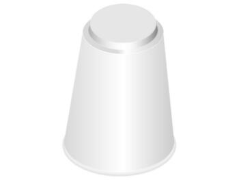 LINEA SHOW PLATE PIEDE ALZATA TORTA H.10 BIANCO IN MELAMINA PER PIATTO TORTA S0922300BIA  CM.30   Alessandrelli Business Solutions