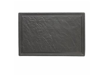VULCANIA PIATTO BISTECCA RETTANGOLARE 42X28   Alessandrelli Business Solutions
