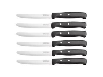 COLTELLO TAVOLA PZ.6 PREMIUM NERO   Alessandrelli Business Solutions