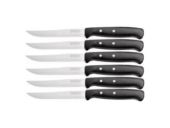 COLTELLO BISTECCA PZ.6 PREMIUM NERO   Alessandrelli Business Solutions