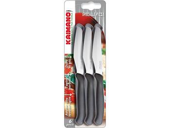ITALICUS COLTELLO PIZZA MANICO NERO 10 CM PEZZI 6   Alessandrelli Business Solutions