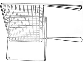 GRATICOLA RIBALTABILE FILO DI FERRO CROMATO 40X45 CM   Alessandrelli Business Solutions