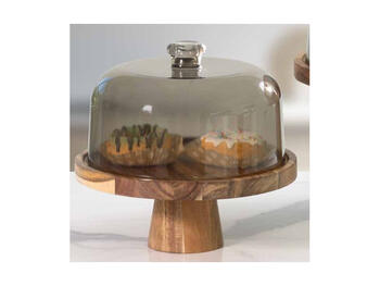 ALZATA PORTA TORTA TONDA D.25,5 H10   Alessandrelli Business Solutions