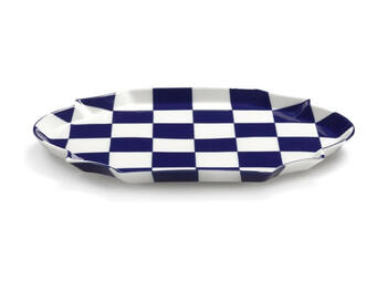 PIATTO OVALE BLUE WHITE   Alessandrelli Business Solutions