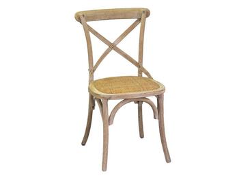 SEDIA LEGNO CROSS NATURALE 51X55H46   Alessandrelli Business Solutions