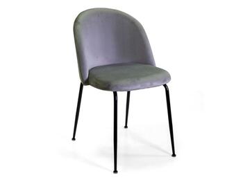 SEDIA VELLUTO SAMMI GRIGIA STR.NERA   Alessandrelli Business Solutions