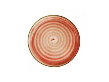 NAPOLI SPIRALE ROSSA PIATTO PIZZA PORCELLANA CM 33   Alessandrelli Business Solutions