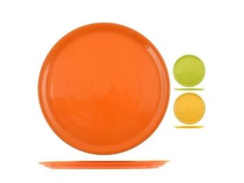 NAPOLI COLORLINE PIATTO PIZZA ARANCIONE PORCELLANA CM 31   Alessandrelli Business Solutions