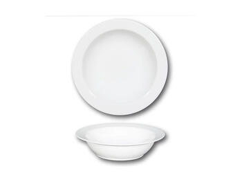 ISCHIA INSALATIERA CON FALDA PORCELLANA BIANCO CM 25   Alessandrelli Business Solutions