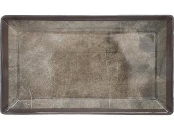 KIMI BROWN SKETCH PIATTO PORTATA PORCELLANA RETTANGOLO CM 26X15   Alessandrelli Business Solutions