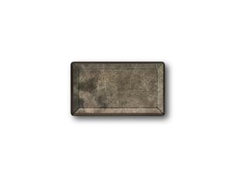 KIMI BROWN SKETCH PIATTO PORTATA PORCELLANA RETTANGOLO CM 29X17,5   Alessandrelli Business Solutions