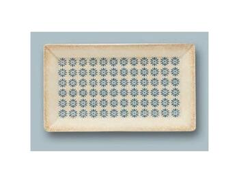TABLE PIATTO RETTANGOLARE PORCELLANA DECORATO CM 29X17,5   Alessandrelli Business Solutions
