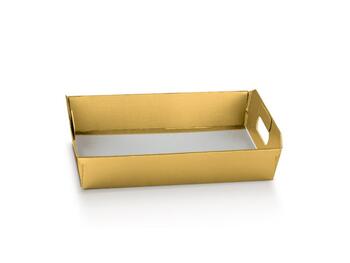 CESTO 450X350X120 FIBRA ORO   Alessandrelli Business Solutions