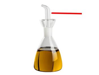 OLIERA CONICA ML.500 VETRO BOROS.   Alessandrelli Business Solutions