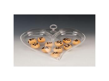 CONTENITORE ACRILICO CUORE 40X40H13   Alessandrelli Business Solutions