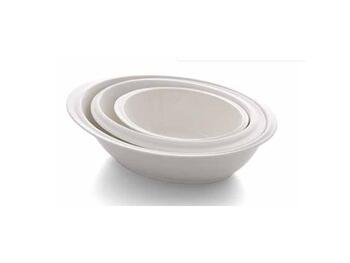 AMBASSADOR PURE INSALATIERA OVALE PORCELLANA OVALE CM 27,5X21   Alessandrelli Business Solutions