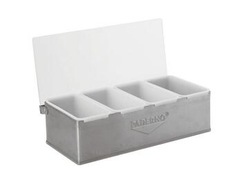 PORTA SPEZIE 4 VASCHETTE INOX   Alessandrelli Business Solutions