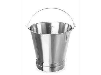 SECCHIO CON BASE RINFORZATA INOX LT. 7 D230   Alessandrelli Business Solutions