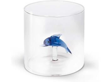 BICCH.VETRO BOROS.CC.250 PESCE AZZ.   Alessandrelli Business Solutions