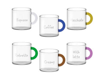 SET 6 TAZZINE CAFFE  C/MAN.ML.100   Alessandrelli Business Solutions