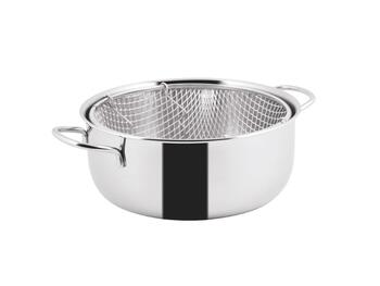 FRIGGITRICE 2/M CM.24 INOX C/CESTE.   Alessandrelli Business Solutions