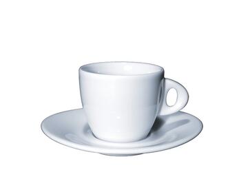 TAZZA CAPPUCCINO CON PIATTO GALILEO BIANCO   Alessandrelli Business Solutions