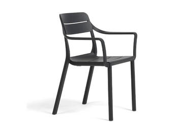 CASSIA SEDIA ARMCHAIR ANTRACITE   Alessandrelli Business Solutions