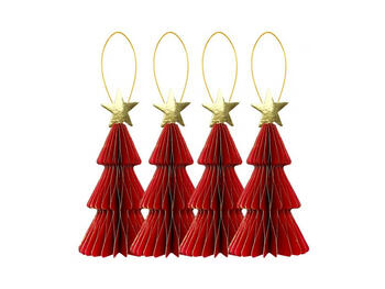 DECORO CARTA PZ.4 ALBERO ROSSO C/ST   Alessandrelli Business Solutions