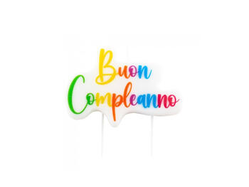 CANDELA BUONCOMPLEANNO 8X10 MULTICO   Alessandrelli Business Solutions