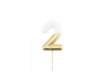 CANDELA CM.10,5 BIANCO/ORO   Alessandrelli Business Solutions
