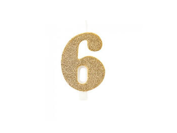 CANDELINA BIO GLITTER N.6 ORO 9,5   Alessandrelli Business Solutions