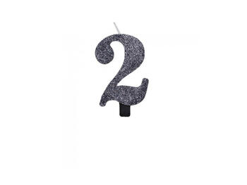 CANDELINA BIO NERO GLITTER N.2 9,5   Alessandrelli Business Solutions