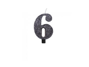 CANDELINA BIO NERO GLITTER N.6 9,5   Alessandrelli Business Solutions