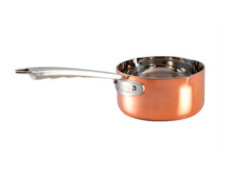 COPPER 3 CASSERUOLINO RAME MARTELLATO CON BECCUCCIO A DESTRA 1 MANICO 1907 CM 9   Alessandrelli Business Solutions