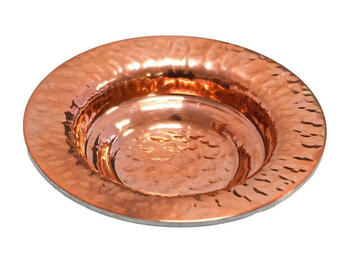 COPPER 3 MINIPIATTO RAME MARTELLATO TONDO CM 14   Alessandrelli Business Solutions