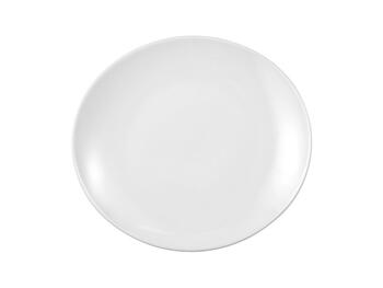 MERAN UNI 7 PIATTO PIANO OVALE 29 BIANCO CON FALDA   Alessandrelli Business Solutions