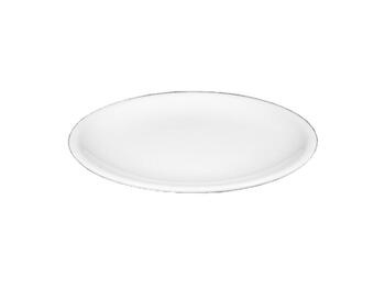 COMPACT PIATTO PIANO PORCELLANA BIANCO FALDA STRETTA 27 CM   Alessandrelli Business Solutions