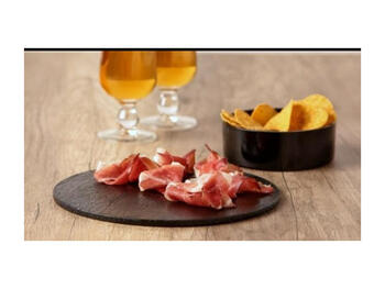 TAGLIERE LEGNO TONDO D.50 NERO   Alessandrelli Business Solutions