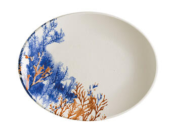 AQUELIS 2 MOOVE PIATTO OVALE PORCELLANA CM 31 X 24   Alessandrelli Business Solutions