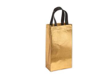 SHOPPER GLITTER GOLD 2 BOTTIGLIA   Alessandrelli Business Solutions