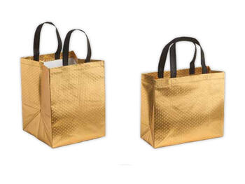 SHOPPER GLITTER GOLD PANETTONE 25   Alessandrelli Business Solutions