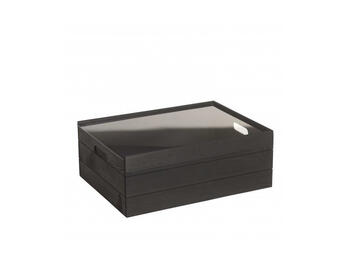 VASSOIO PLEXI BLACK M   Alessandrelli Business Solutions