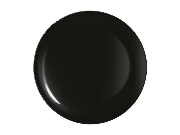 EVOLUTIONS PIATTO 25 CM. NERO TEMPERATO